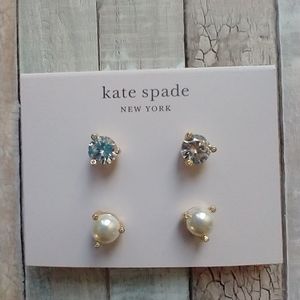 Kate Spade Rise And Shine Earrings 2 Pairs Studs